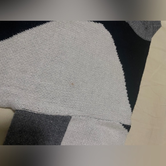 Soft Designer Knit Sweater | Abstract Color Block Design - Picture 3 of 3